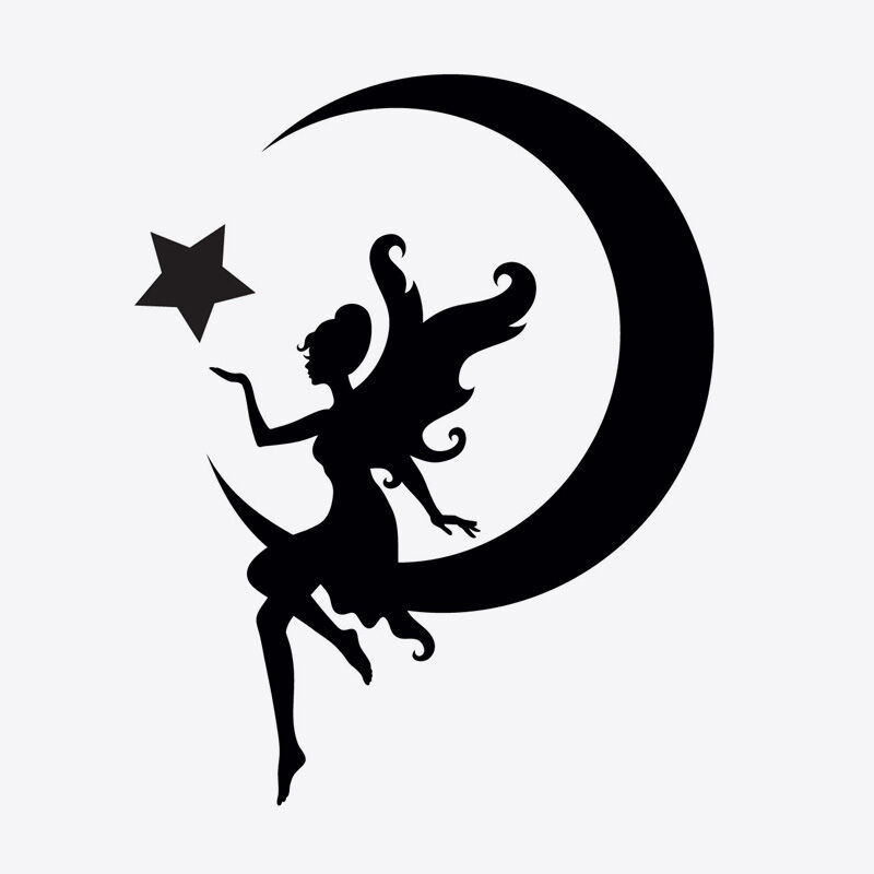 Moon Fairy Stencil - Left
