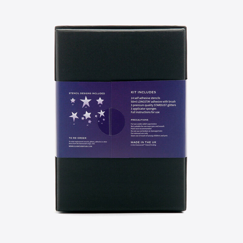 Starry Glitter Quarter Marker Kit - Back